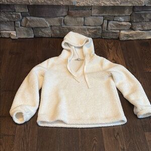 Loft size smalll hooded fuzzy sweatshirt